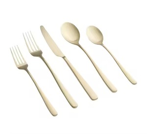 Juego de cubiertos de metal con textura real, cubiertos de acero inoxidable con acabado antiguo, vajilla elegante para uso doméstico y de fiesta - Product Image 6