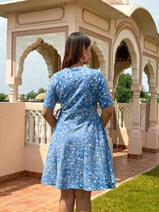 Handmade Eco-Friendly Washable Indian Cotton Mini Party Dress Women Stylish Summer <b>Beach</b> Wear Personalized Bride <b>Gift</b> Sweet - Product Image 4