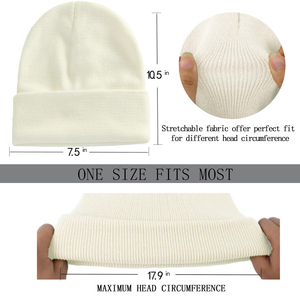 Bonnets OEM personnalisés avec logo personnalisé Fabricant de bonnets en tricot doublés de satin Bonnets brodés vierges par sublimation - Product Image 4
