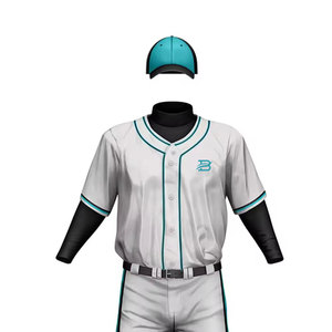 Uniforme de baseball pour homme 100 % polyester, design personnalisé, créez votre propre logo, uniforme de baseball à vendre - Product Image 3