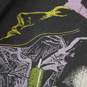 T-shirt rétro vintage grande taille pour homme en coton délavé à épaules tombantes - Product Image 2