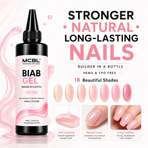 Gel Constructor BIAB en Botella de 100 ml, Sin HEMA ni TPO, Autonivelante, Removible, para Extensión de <span class=keywords><strong>Uñas</strong></span>, 18 Tonos, Suministro de Fábrica OEM para Salones - Product Image 1