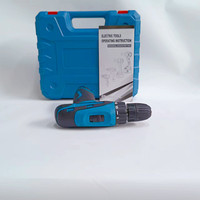Ensemble de perceuse électrique sans fil Kit d'outils de perceuse électrique 12V Perceuse/mèches de tournevis et batterie et chargeur