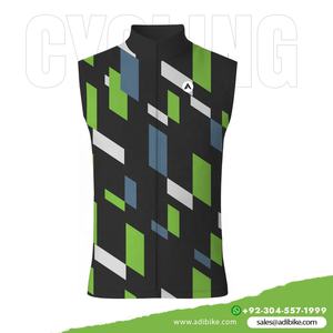 Jersey de Ciclismo Personalizado Sublimado Ecológico sin Mangas, Tejido Transpirable que Absorbe la Humedad, Resistente al Viento, Talla Grande - Product Image 2
