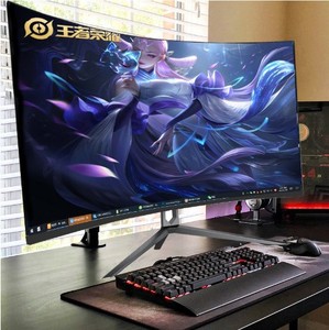 Fabricante Frameless 24/27/32 pulgadas Pantalla de escritorio 2K Pantalla LED Computadora 75HZ/100HZ PC Altavoz incorporado Monitor plano/Curvo - Product Image 6