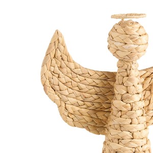 Décoration de Noël en jacinthe naturelle, figurine d'ange, écologique, en osier, ornement de vacances, sculpture, fournisseur vietnamien, OEM ODM - Product Image 6