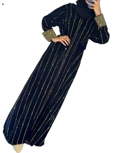 2022 traditionnel marocain Design Abaya caftan pour hommes belle bleu Nida matériel tenue décontractée/tissu traditionnel musulman - Product Image 1