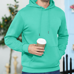 Pull à capuche en coton doux de qualité supérieure pour hommes, technique brodée, poche kangourou, cordon de serrage réglable, confort toute la journée pour l'hiver - Product Image 3