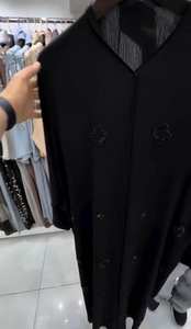 Ropa musulmana tradicional de mujer modesta elegante islámica bordada a mano estilo Abaya Premium Dubai-accesorio incluido - Product Image 2