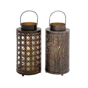 Farol Colgante de Hierro Galvanizado de Diseño Innovador, Tamaño y Forma Personalizados, Decoración Hecha a Mano para el Hogar, de la India - Product Image 3