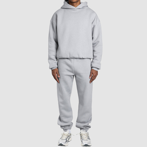Custom Heavyweight Pullover Hoodie Men Tracksuits High Quality Polyester Cotton Vintage Baggy <b>Sweatpants</b> Hoodie <b>Set</b> Vintage - Product Image 6
