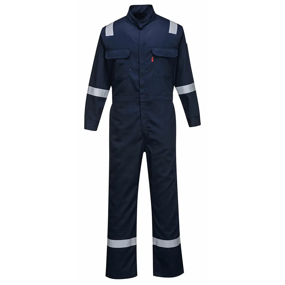 Làm việc thiết kế bông khoan Hi VIS băng an toàn ngọn lửa kháng yếm OEM Twill bảo hộ lao động Coverall bảo hộ lao động tổng thể