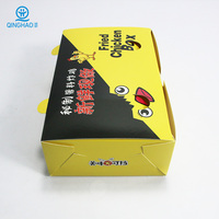 Boîtes à emporter pour poulet frit, personnalisables, imperméables, gaufrées, de luxe, écologiques, en carton blanc, emballage alimentaire de qualité alimentaire