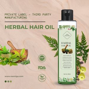 Huile réparatrice capillaire sans rinçage, nouvelle formule à base de plantes, anti-pelliculaire, nourrissante, épaississante, hydratante et stimulante la repousse des cheveux, marque privée - Product Image 1