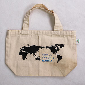 Bolso de compras de algodón de lona Natural reutilizable impreso con logotipo personalizado de gran venta, portátil de moda para uso diario con letras - Product Image 2