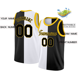 Camiseta de Baloncesto Unisex Personalizada, Impresión Digital de Alta Calidad, Antibacteriana, Talla Grande, Transpirable, de Secado Rápido, Diseño Dividido - Product Image 2