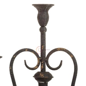 เชิงเทียนทองเหลืองสีดำดีไซน์สุดมหัศจรรย์เชิงเทียนสำหรับงานแต่งงานปาร์ตี้เทียนที่ไม่เหมือนใคร - Product Image 5