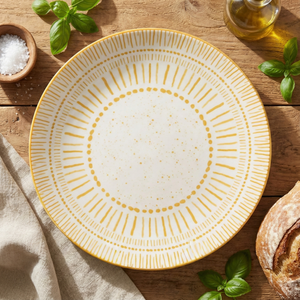 Ensemble de 2 assiettes à dîner modernes en porcelaine Amoret, 10,8 pouces, nouveau design, vaisselle en céramique pour la restauration fine, fond plat pour les hôtels - Product Image 2