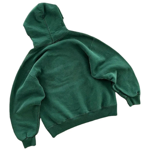 Pull 100% coton personnalisé surdimensionné en détresse brodé Applique Patch travail à capuche pour hommes saison d'hiver à capuche solide - Product Image 5