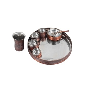 Ensemble de thali en laiton en vrac pour la maison, l'hôtel et la restauration, vaisselle, ensemble de thali, taille et forme personnalisées, ensemble de thali pour servir les aliments - Product Image 4