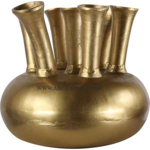 Vases à fleurs décoratifs attrayants Qualité exclusive Vase à fleurs en métal en laiton massif de grande taille Meilleure vente Vase à fleurs de table - Product Image 1