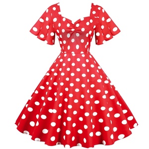 Vestido de Mujer con Puntos de Polka 2026, Elegante, a la Moda, para Fiesta, Estilo Pin-up Retro de los Años 50, Vintage - Product Image 2