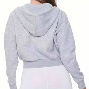 Sweat-shirt pour femme en coton 100% imprimé sur mesure, vêtement décontracté de rue pour l'hiver avec logo sur le devant - Product Image 6