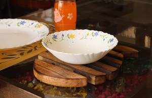 10 pouces en bois dessous de plat forme de poisson pour plats chauds casserole théière porte-pots moderne maison ferme cuisine comptoir décor - Product Image 3