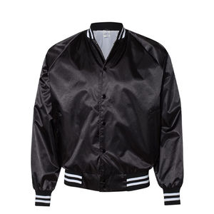 Veste de baseball personnalisée en satin vestes de bombardier à boutons à taches mode vente en gros de veste de baseball pour hommes - Product Image 2