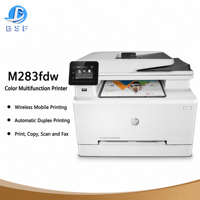 Imprimante multifonction laser couleur sans fil HP M283fdw reconditionnée, impression, copie, numérisation, fonction fax, impression mobile, copieur pour la maison et le bureau