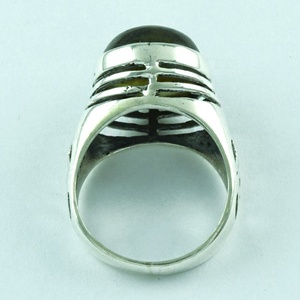 High Quality 925 Sterling Silver Labradite Gemstone Bezel Setting Handmade Vintage Style Unisex <b>Ring</b> for All Occasions - Product Image 4