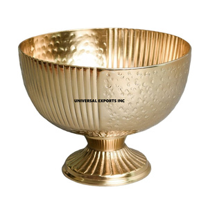 Tazón de Chocolate Vintage de Acero Inoxidable Pulido con Acabado Dorado, Tazón de Lujo Multifuncional para Bodas - Product Image 6