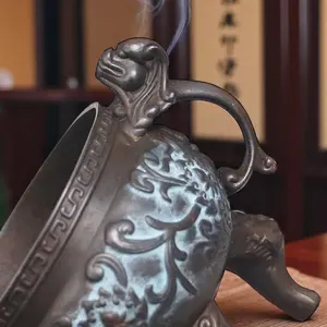 Quemador de Incienso Religioso de Latón, Decoración para el Hogar y la Oficina, Bakhoor Árabe, Difusor de Aromaterapia Natural y Duradero para una Mejor Atmósfera - Product Image 6