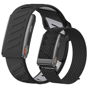 Bracelet connecté intelligent KR96Pro sans écran, moniteur de fréquence cardiaque et ECG, étanche 3ATM, bracelet en nylon et silicone, tracker sportif unisexe - Product Image 1
