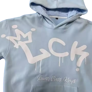 Sudadera de poliéster de peso pesado Sudadera con capucha de tela polar Logotipo bordado Diseño personalizado Apliques Grueso Sudadera con capucha térmica de invierno - Product Image 4