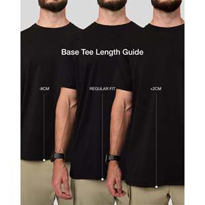เสื้อยืดโอเวอร์ไซส์พรีเมียมผ้าฝ้ายทรงปกติ สีดำ-ผสมใยไผ่บีบอัด - Product Image 3
