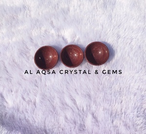 Wholesale 2-Inch Red Jasper Bowl <b>Crystal</b> Crafts Reiki Rocks Minerals Semi-Precious Stone Kitchen Accessories Tableware Gemstone - Product Image 2