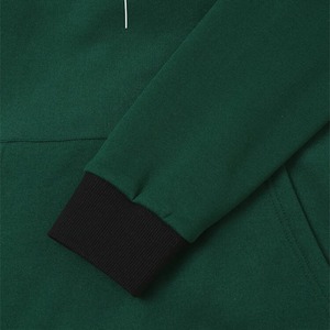 Vente chaude 2025 Polyester et 100% Coton Polaire Couleur Verte Hommes Hoodies Pull À Capuche Warm up Hoodies Vêtements Pour Hommes - Product Image 3