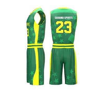 Ensemble de maillots de basket-ball d'entraînement uniforme de basket-ball sublimé en polyester broderie de nom d'équipe personnalisée - Product Image 2