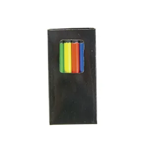 Set di 6 Matite Fluorescenti in Legno Colorate Personalizzate - Product Image 2