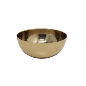 Mesa de comedor para el hogar, cuenco para servir con acabado dorado para comida y fruta, diseño maravilloso, cuenco redondo hecho a mano de hierro y Metal para mezclar a la venta - Product Image 1