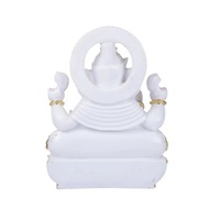 Statue de Ganesh en marbre sculptée à la main, finition polie, écologique, durable, pour Mandir et salle de Pooja, très demandée et exquise
