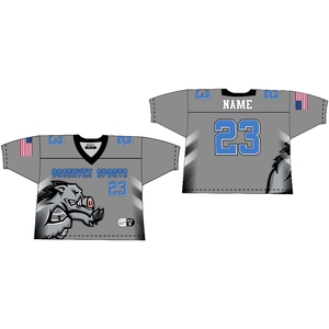 Camisetas de fútbol americano de alta calidad para niños con logotipo personalizado, camisetas de jugador de fútbol americano con costuras bordadas, pantalones cortos transpirables Plus - Product Image 1