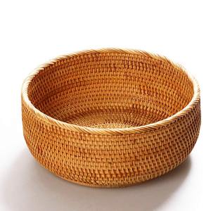 Weaving Rattan Woven Small Fruit Bowl <b>Baskets</b> Cheap Price Hand Made <b>Wicker</b> <b>Basket</b> Bowls Made in Vietnam - Product Image 5