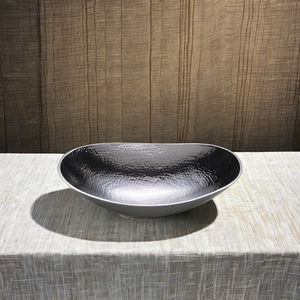 Frutero de Metal martillado Chapado en plata de lujo para cocina, comedor y mesas de café, cuenco de almacenamiento de alimentos para fiestas WB INC India - Product Image 2