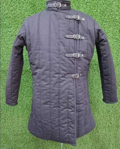 Authentique Médiéval Européen Coton Gambeson Manteau Fait à la Main Durable Rembourré Armure Reconstitutions Cosplay Confortable Logo Émaillé - Product Image 3