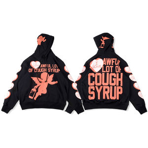 2025 niños Zip up estilo grande desgastado bordado Logo diamantes de imitación chándal 100% algodón chándal Pakistán Denim lágrimas Sudadera con capucha - Product Image 2