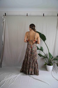 Verano mujer Maxi vestido Sexy encaje puro Floral envuelto pecho Falda larga a la cadera niñas señora cena fiesta Delgado Boho playa vestido - Product Image 3