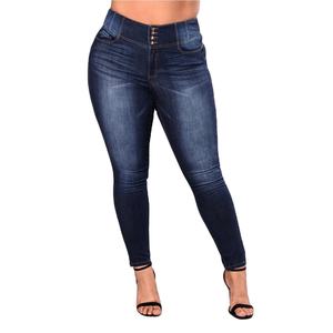 Taille haute Slim Long Jeans pour femmes grande taille 5XL Sexy déchiré Denim pantalon avec nœud décoration Push Boyfriend Style pour les filles - Product Image 1