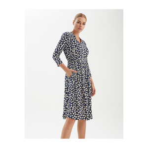 Vestido Midi Casual Estampado BGN con Cintura Elástica de Viscosa - Product Image 5